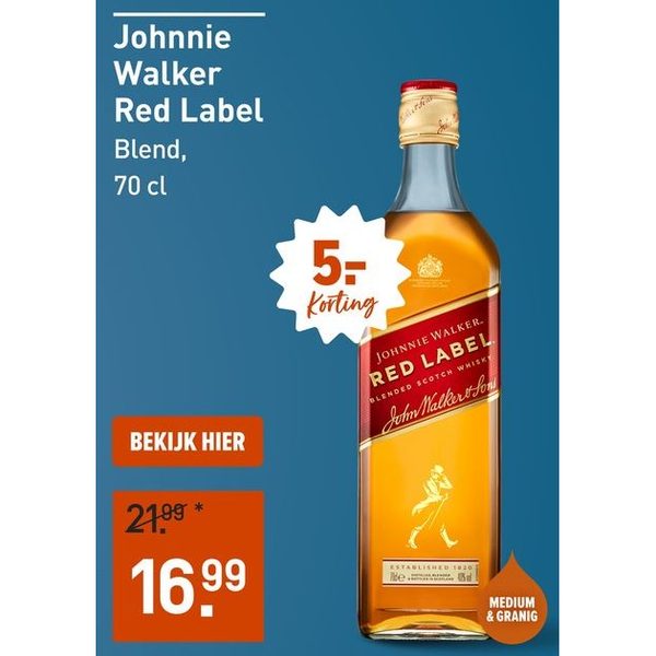 Johnnie Walker Red Label Blended Scotch Whisky
