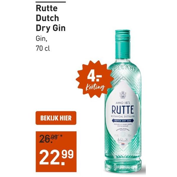 Rutte Dutch Dry Gin