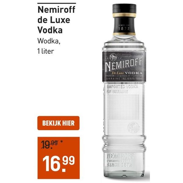 Nemiroff de Luxe Vodka