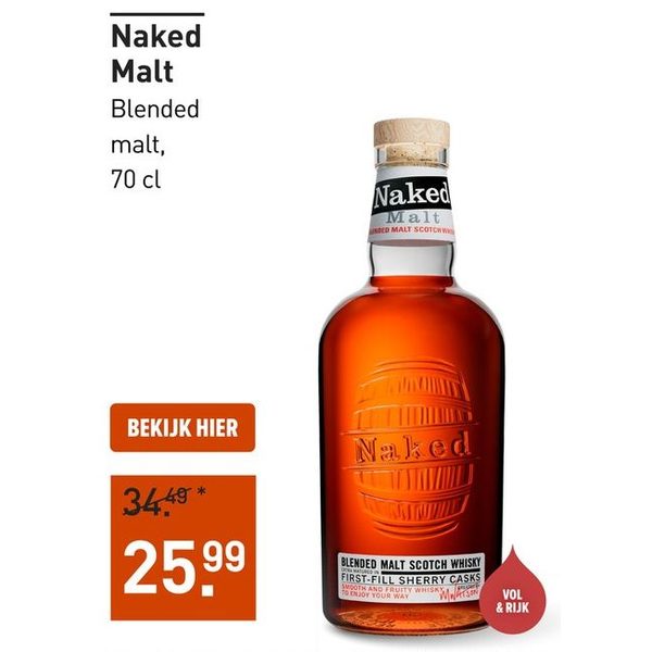 Naked Malt Blended Malt Scotch Whisky