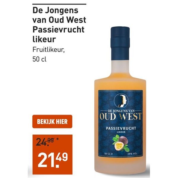 De Jongens van Oud West Passievrucht likeur