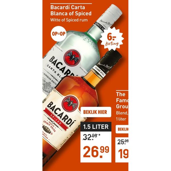 Bacardí Carta Blanca of Spiced
