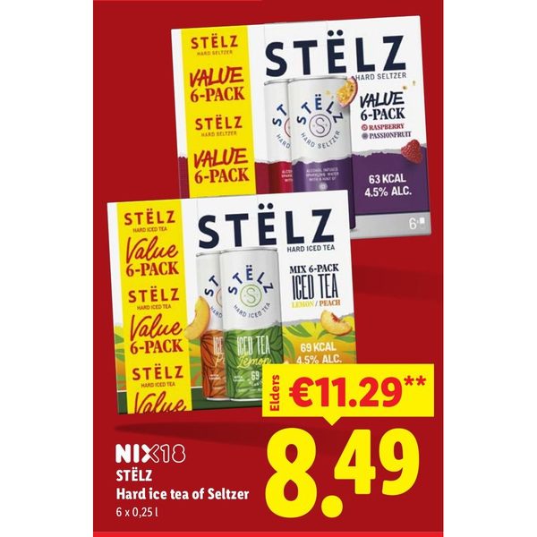 Stëlz Hard ice tea of Seltzer