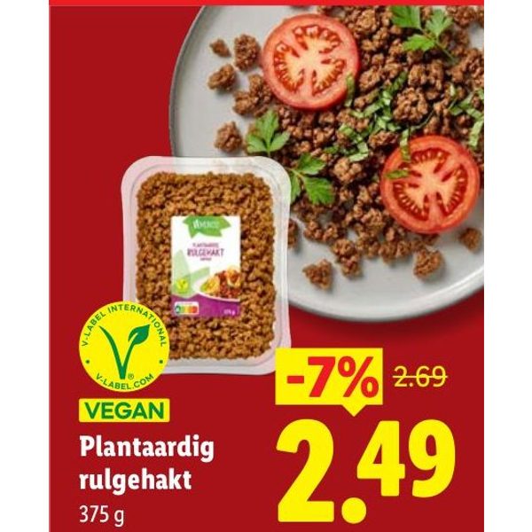Plantaardig rulgehakt