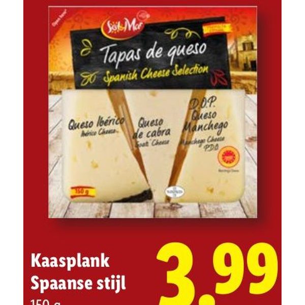 Kaasplank Spaanse stijl