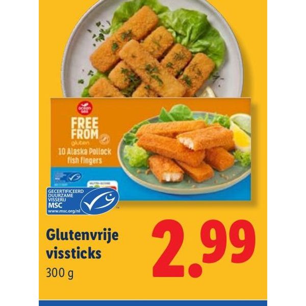 Glutenvrije vissticks