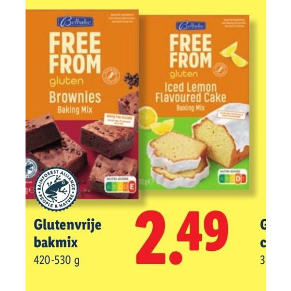 Glutenvrije bakmix (Brownies of Iced Lemon)