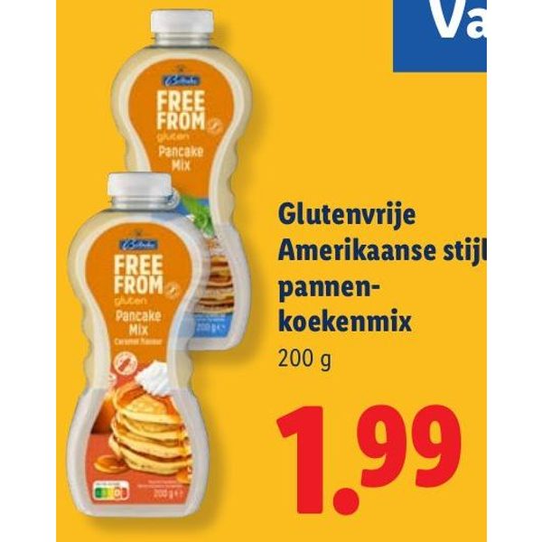 Glutenvrije Amerikaanse stijl pannenkoekenmix