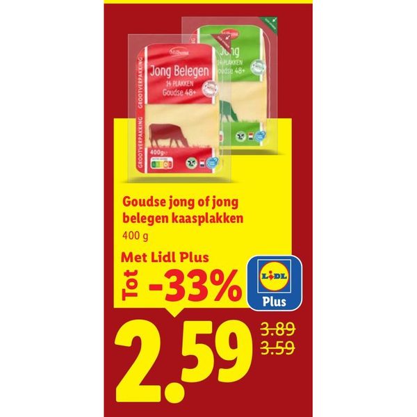 Goudse jong of jong belegen kaasplakken