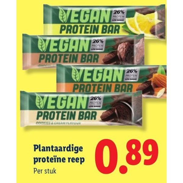 Plantaardige proteïne reep