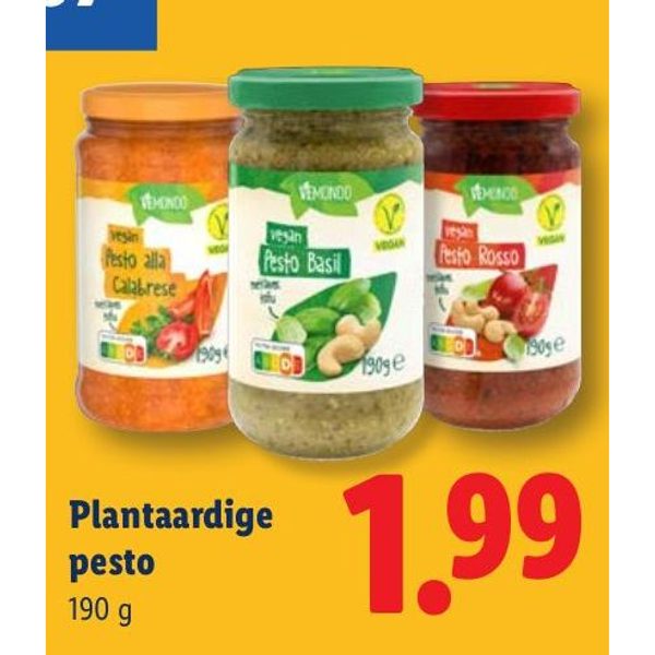 Plantaardige pesto