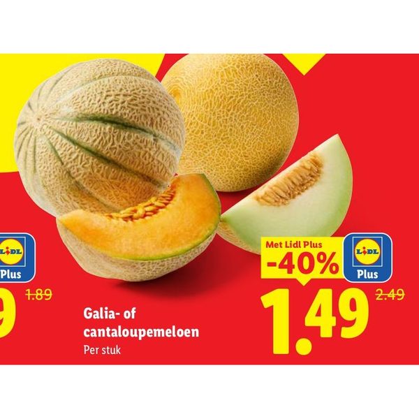 Galia- of cantaloupemeloen