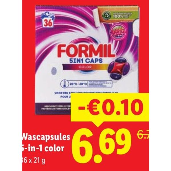 Wascapsules 5-in-1 color