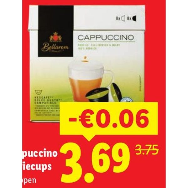 Cappuccino koffiecups