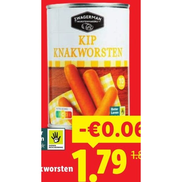 Kip knakworsten