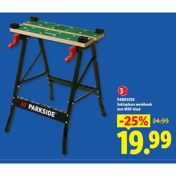 PARKSIDE Inklapbare werkbank met MDF-blad