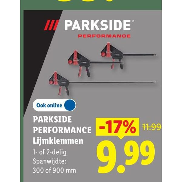Parkside Performance Lijmklemmen