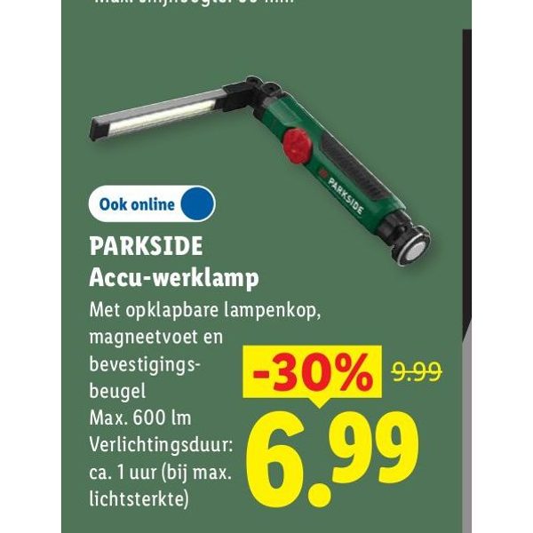 Parkside Accu-werklamp