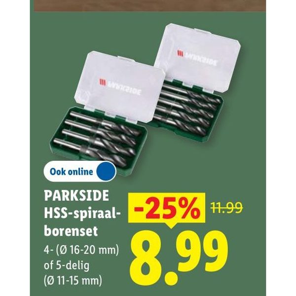 Parkside HSS-spiraal-borenset