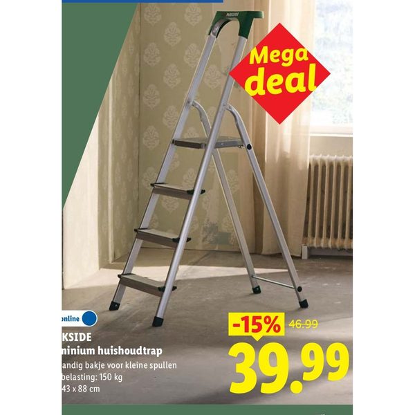 PARKSIDE Aluminium huishoudtrap