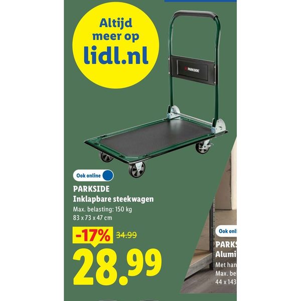 PARKSIDE Inklapbare steekwagen