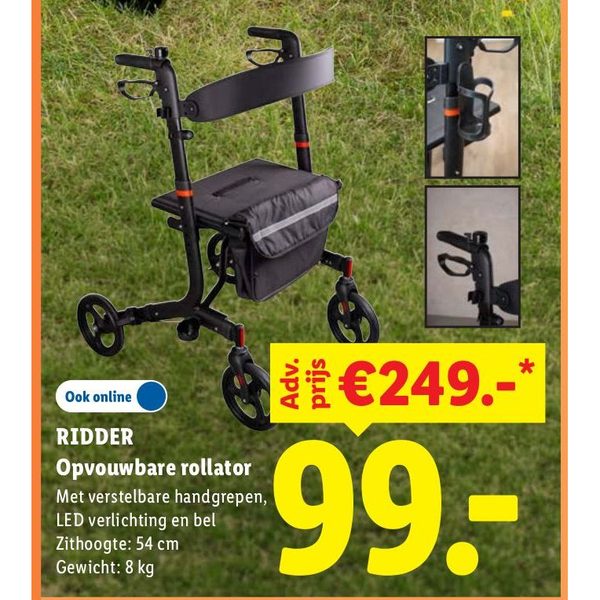 RIDDER Opvouwbare rollator