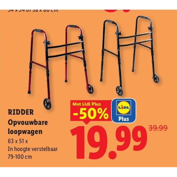 RIDDER Opvouwbare loopwagen