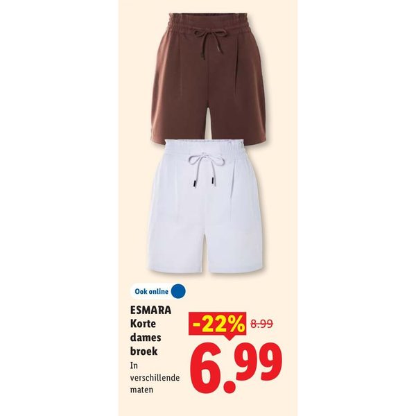 ESMARA Korte dames broek