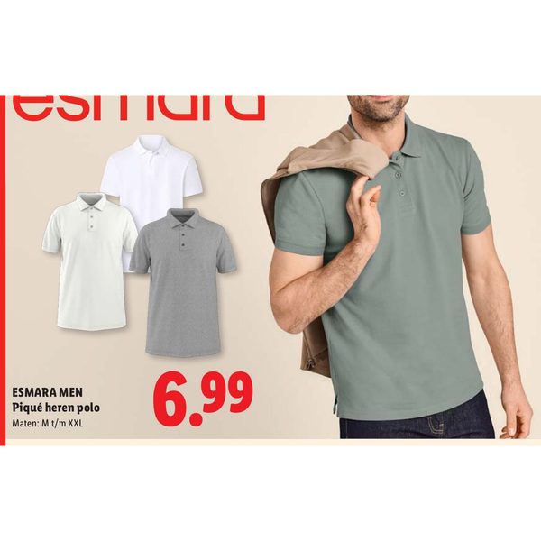 Esmara Men Piqué heren polo