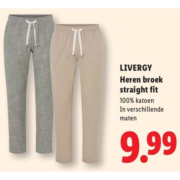 Livergy Heren broek straight fit