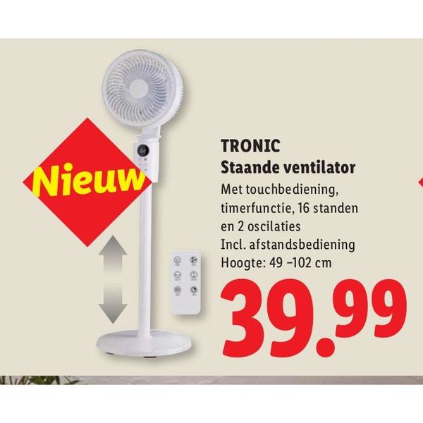 TRONIC Staande ventilator