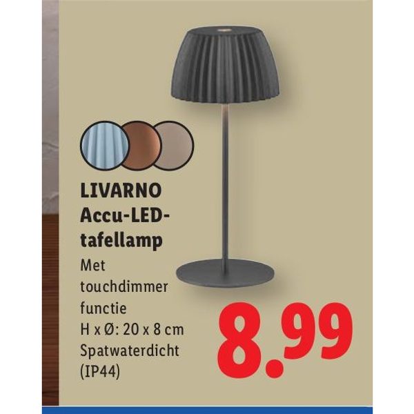 LIVARNO Accu-LED-tafellamp
