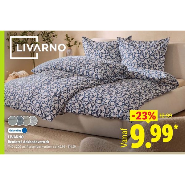 LIVARNO Renforcé dekbedovertrek