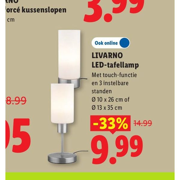 LIVARNO LED-tafellamp