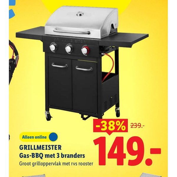 Gas-BBQ met 3 branders