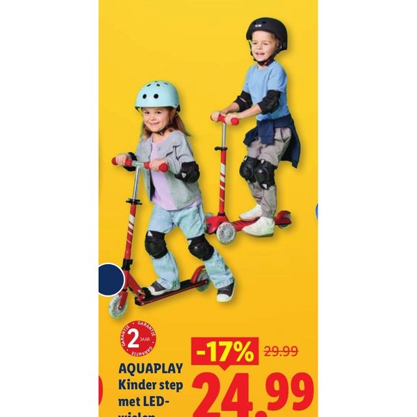 AQUAPLAY Kinder step met LED-wielen