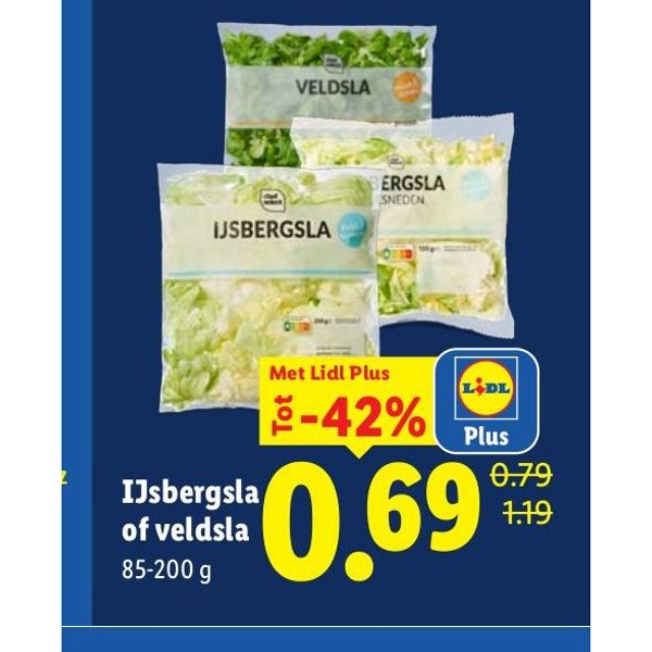 Ijsbergsla of veldsla