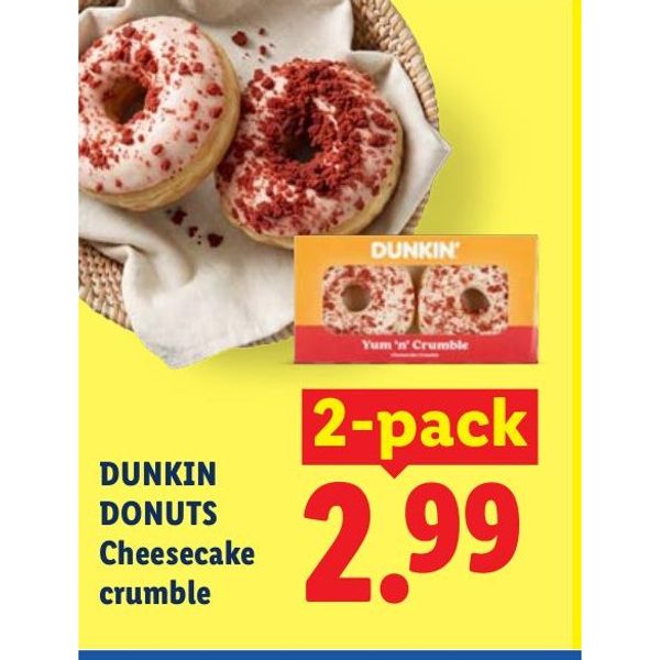 Dunkin Donuts Cheesecake crumble