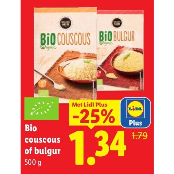 Bio couscous of bulgur