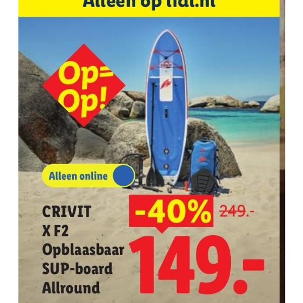 CRIVIT X F2 Opblaasbaar SUP-board Allround