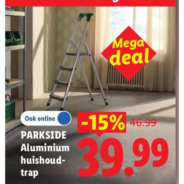 PARKSIDE Aluminium huishoudtrap