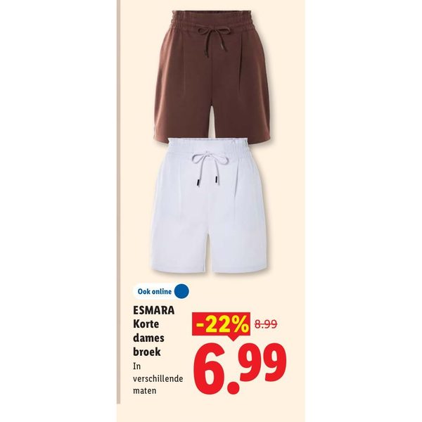ESMARA Korte dames broek