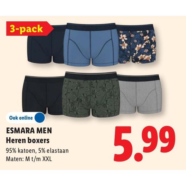 ESMARA MEN Heren boxers