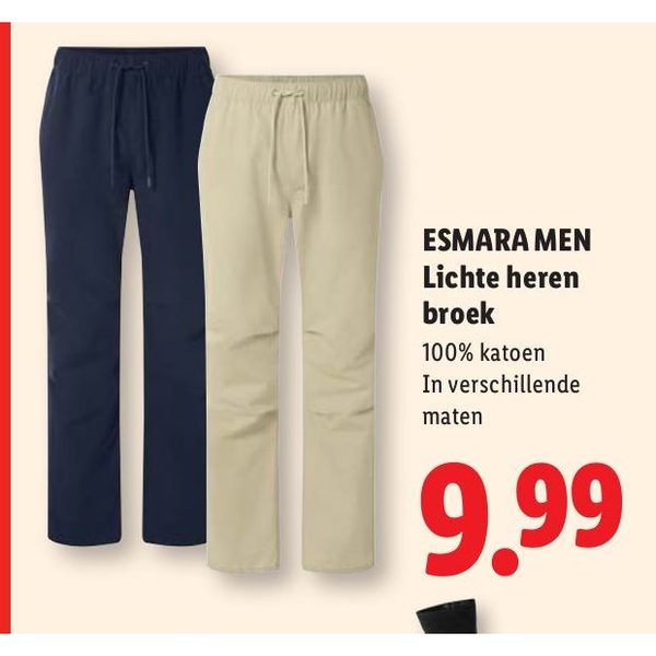 ESMARA MEN Lichte heren broek