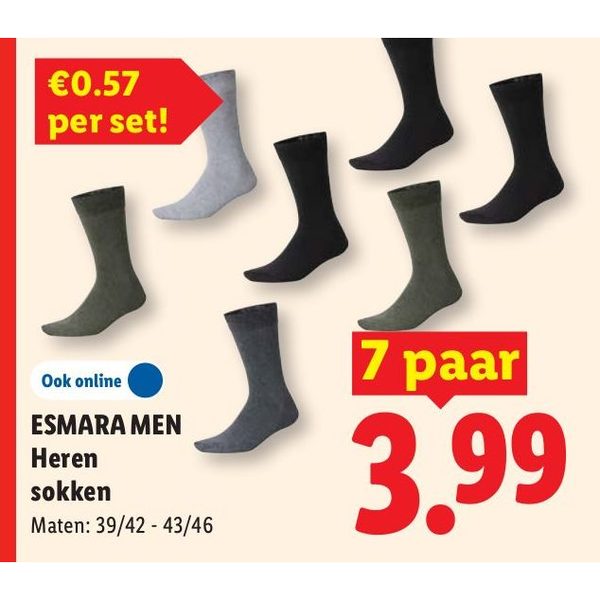 ESMARA MEN Heren sokken