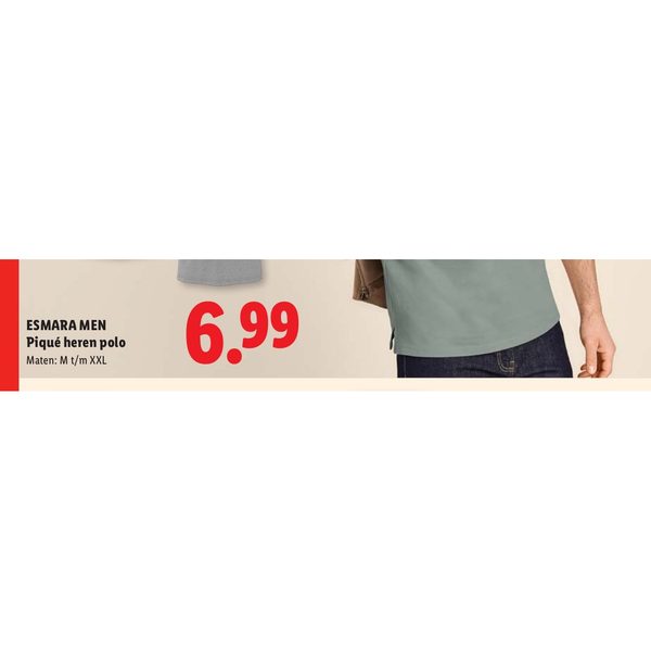 ESMARA MEN Piqué heren polo