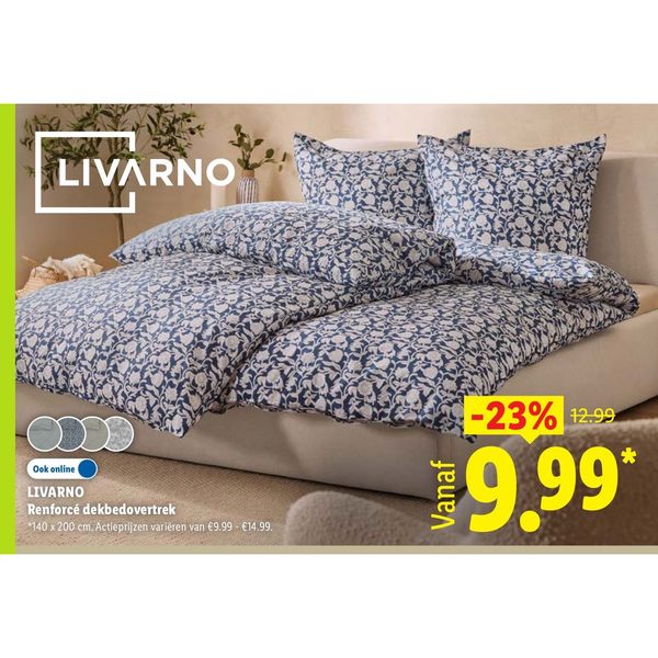 LIVARNO Renforcé dekbedovertrek