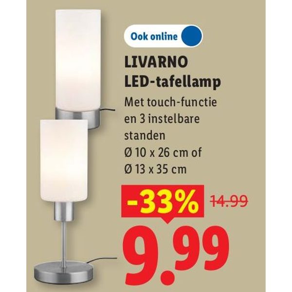 LIVARNO LED-tafellamp