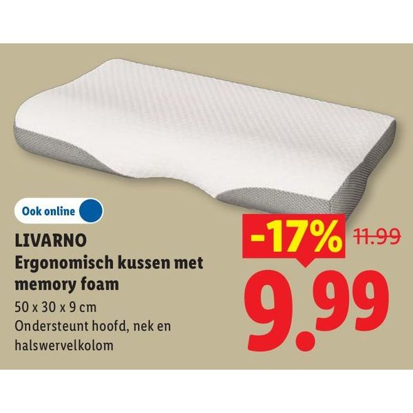 Ergonomisch kussen met memory foam