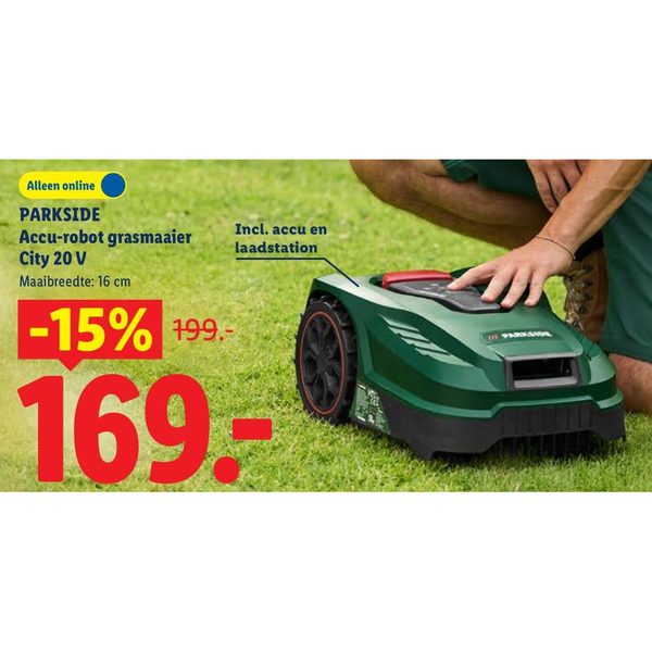 Accu-robot grasmaaier City 20 V